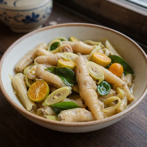 Chân gà ngâm sả tắc