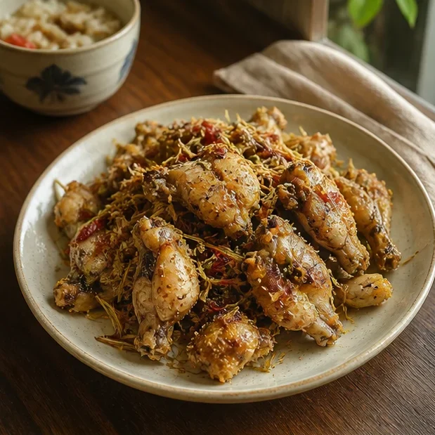 Món Ếch Rang Muối - Ếch Hà Thành