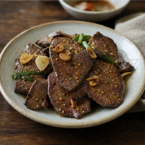 Gan heo cháy tỏi