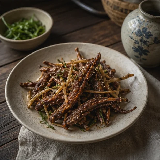 Lưỡi vịt rang riềng