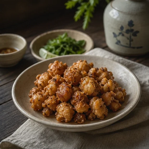 Sụn gà chiên mắm
